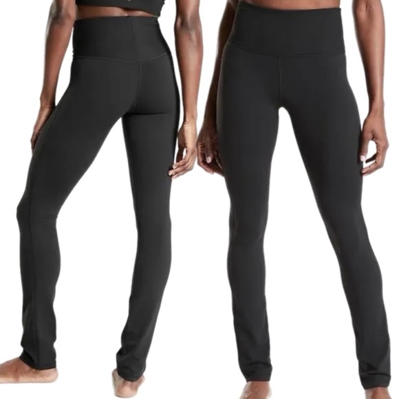 Athleta Rib Skinny Leg Pant Black Women’s Size Small Athleisure Athletic Active - Picture 1 of 13